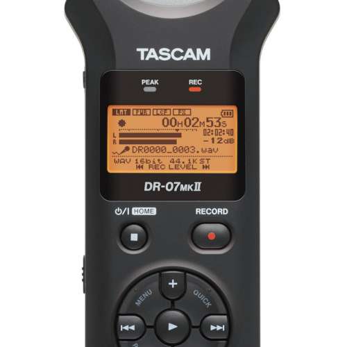 港行 TASCAM DR-07MKII 96kHz/24-bit 線性 Linear PCM Portable Digital Recorder ...