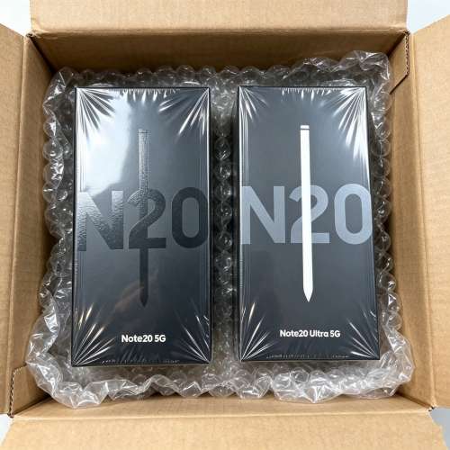全新盒裝三星 Galaxy Note20 Ultra 5G/ Note20 5G 無鎖版，兩年保固