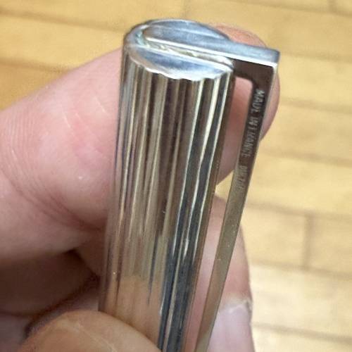 【925純銀/18K金尖】S.T. Dupont 都彭 Classique 經典直紋鋼筆 古董筆 法國製 珍藏...
