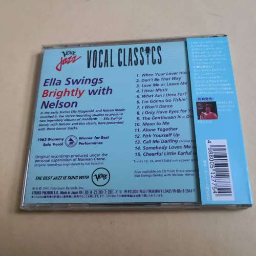 Ella Fitzgerald. Ella Swings Brightly With Nelson 日本版