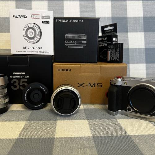 Fujifilm X-M5 銀色 連鏡頭