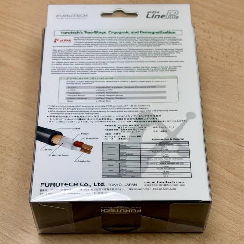Furutech Alpha-Line-Plus RCA cable 1.0m