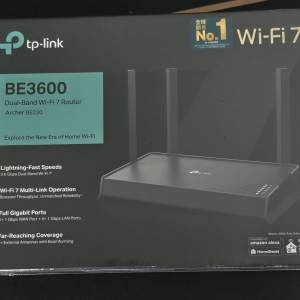 TP-LINK BE3600 (全新）路由器 Dual-Band Wi-Fi 7 Router