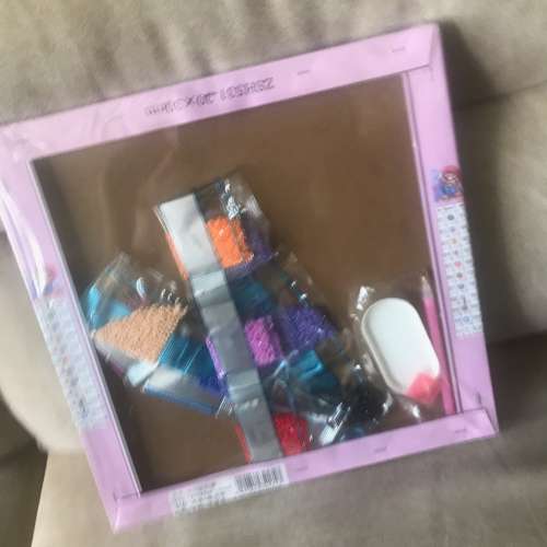 🎁 NEW 全新 DIY 鑽石畫 手工 連 工具 木框 💎