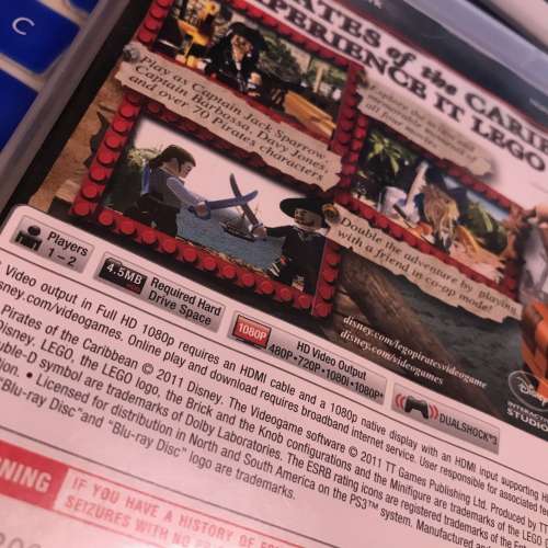 💽 LEGO Pirates of the Caribbean for PS3 Video Game USED 樂高 遊戲 光碟 🎮
