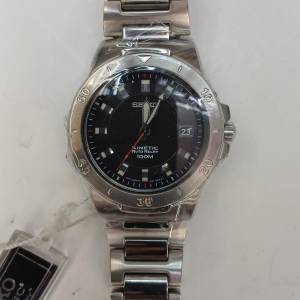 罕有全新Vintage Seiko 5J32-0AL0 Kinetic Auto Relay 100m Watch