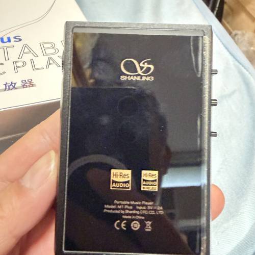 放售 山靈 Shanling M1 Plus 便攜音樂播放器 (黑色) 90%新 連原裝盒及皮