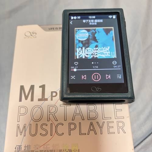 放售 山靈 Shanling M1 Plus 便攜音樂播放器 (黑色) 90%新 連原裝盒及皮