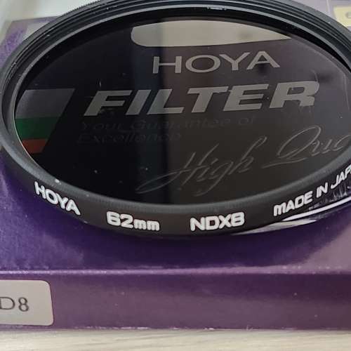 62mm 濾鏡（Kenko C-PL 偏光鏡 + HOYA NDX8 減光鏡）