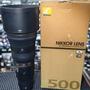 Nikon 500/5.6 E PF VR 500MM F 極新 全套包裝整齊 （no Sony CANON olympus Panas...