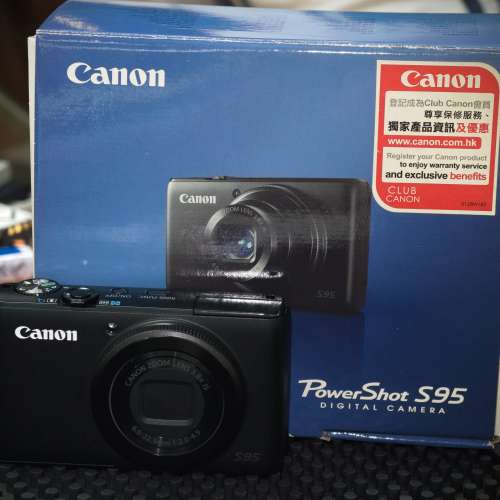 CANON S95 CCD 行貨有盒有證書全套 配件齊全 完美狀態 （no Sony leica nikon Fuji...