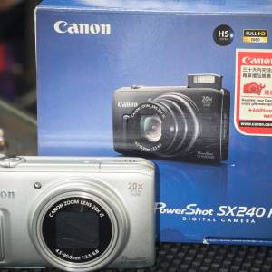 CANON PowerShot SX240 HS 極新 行貨有盒有證書 功能正常 no CCD NO Sony Nikon Pa...