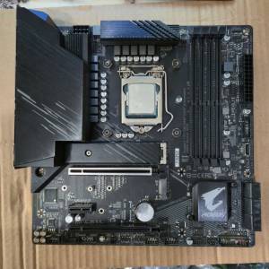 近乎全新Gigabyte B560M AORUS ELITE連二手Cooler Master Hyper 212 led cooler (2...