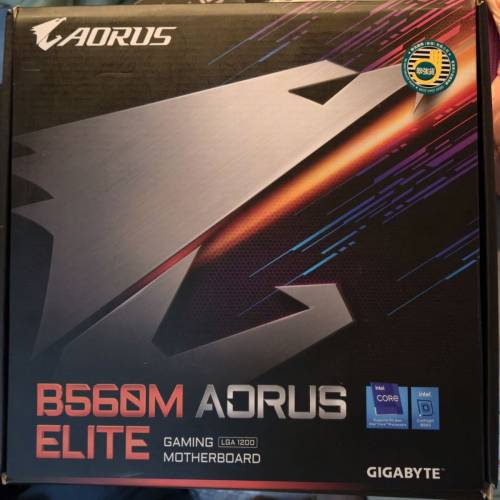 近乎全新Gigabyte B560M AORUS ELITE連二手Cooler Master Hyper 212 led cooler (2...