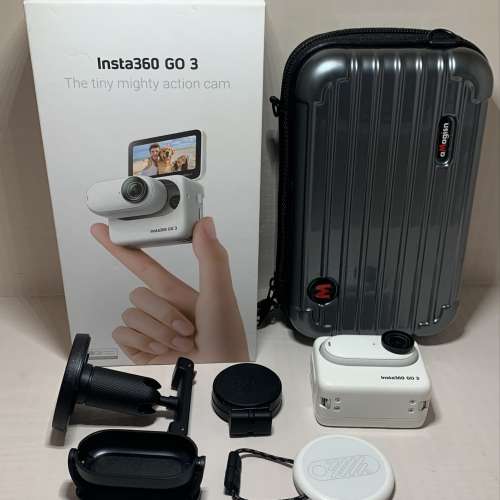 [觀塘實體店] 二手 Insta360 Go3 128GB ( 連袖珍彈性支架+ 專用收納盒+mon貼) 行貨...