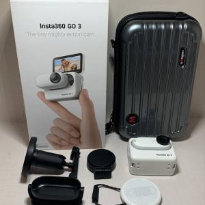 [觀塘實體店] 二手 Insta360 Go3 128GB ( 連袖珍彈性支架+ 專用收納盒+mon貼) 行貨...