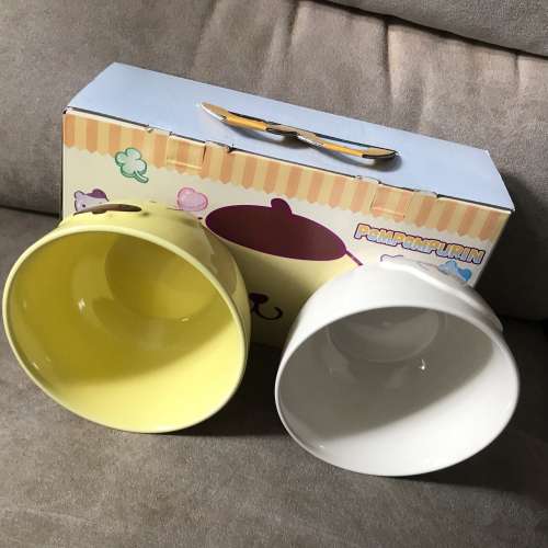 🥣 CINNAMOROLL & POMPOMPURIN Ceramic Bowl 2pc McDonald SANRIO 🍔 NEW 全新 陶...