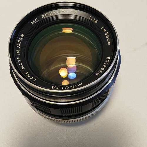 Minolta ROKKOR-PF 58mm f/1.4 HK$400