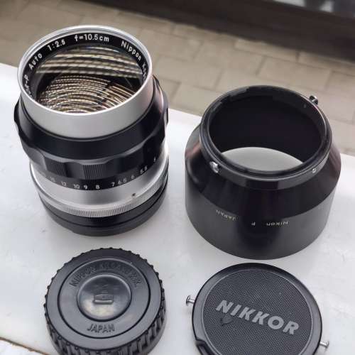 NIPPON KOGAKU NIKKOR-P 10.5CM F2.5 FULL SET 95% NEW