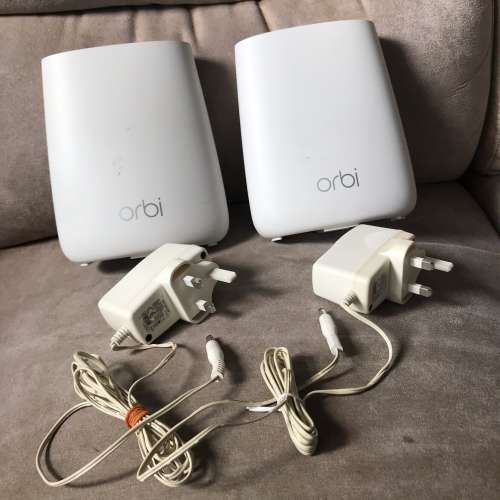 🛜 NETGEAR ORBI Mesh RBR20 + RBS20 Wi-Fi System 2pc Set USED 網路 路由器 2件套 ...