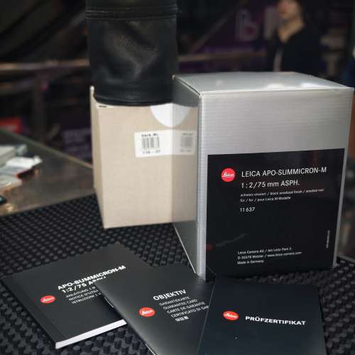Leica 徠卡 75/2 summicron APSH E49 11637 for m mount 可轉 Nikon CANON olympus...