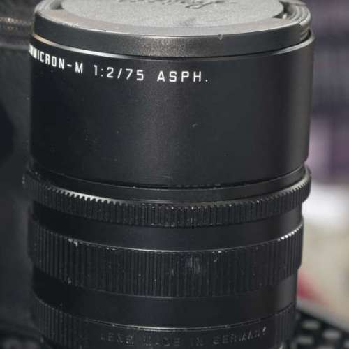 Leica 徠卡 75/2 summicron APSH E49 11637 for m mount 可轉 Nikon CANON olympus...