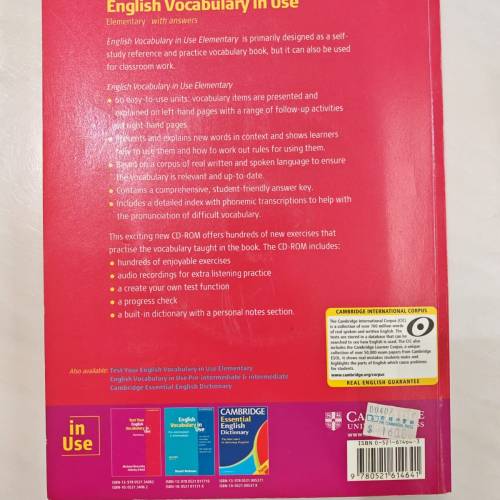 English Vocabulary in use （Elementary)