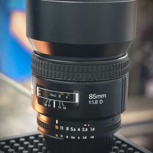 Nikon 85/1.8 AF D 85mm 功能正常 配件齊全 冇盒 鏡片通透 3個月保養