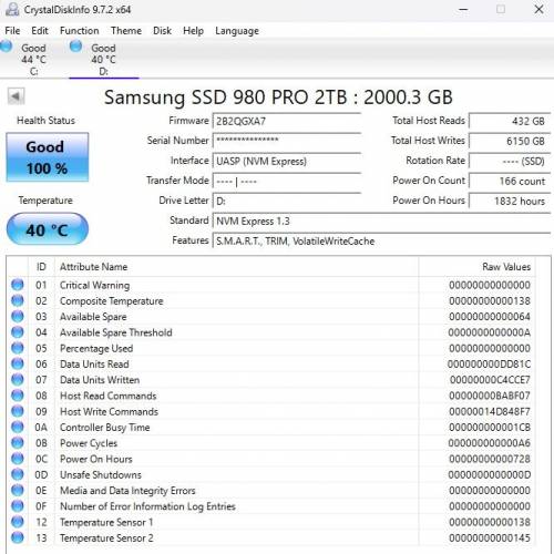 Samsung 980 Pro 2TB