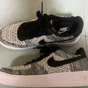 Nike Air Force 1 Flyknit 2 Black Pure Platinum