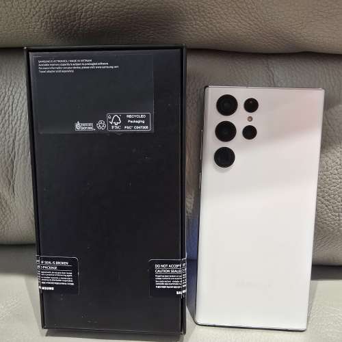 95% new Samsung Galaxy s22 ultra 12+512gb phantom white