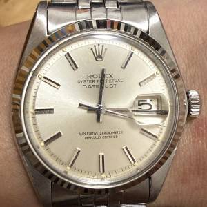 好𠃊靚😂 Rolex 1601 靚銀面粗字 6251h炮仗帶 19格 平到笑🤣$26888