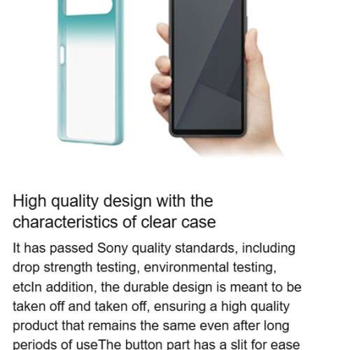 Sony Style Cover for Xperia 10 VII, XQZ-CBFE 時尚智能手機套，完美貼合，採用防...