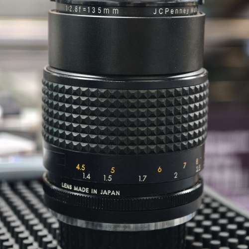JCPenney 135/2.8 MD no Minolta 功能正常 鏡片通透 （可裝mount 轉 Sony Nikon CA...