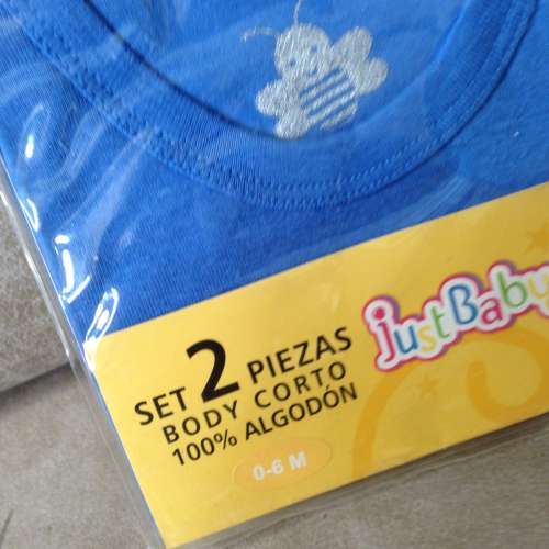 👶 JUST BABY Bodysuit 2pc Gift Set for Newborns 0-6 months MIX NEW 嬰兒連體衣2...
