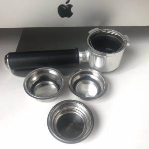 ☕️ DELONGHI 51mm Portafilter 1pc Baskets 3pc Parts USED 咖啡機 沖煮手柄 零件...