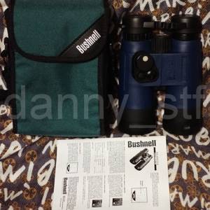 全新絕版 Bushnell Marine 7x50mm 雙筒望遠鏡 28-5070 (防水, 內置指南針及測距線)