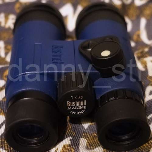 全新絕版 Bushnell Marine 7x50mm 雙筒望遠鏡 28-5070 (防水, 內置指南針及測距線)