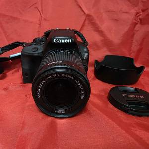 Canon EOS 100D with EF-S 18-55mm f/3.5-5.6 IS STM + charger + battery