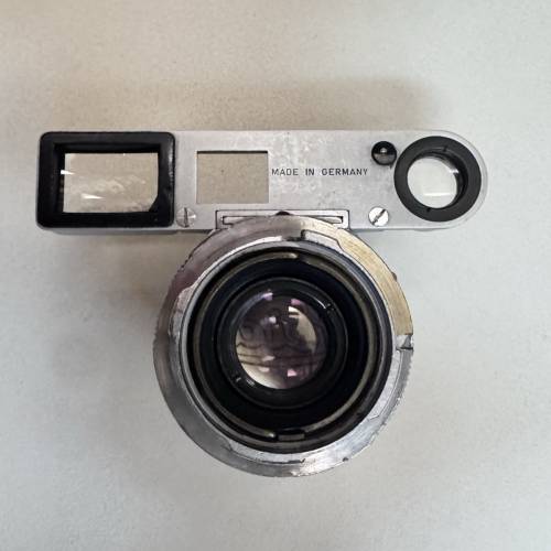 徠卡M卡口鏡頭 連眼鏡 Leica Summicron 5cm 50mm f/2 Dual Range DR Lens with gog...