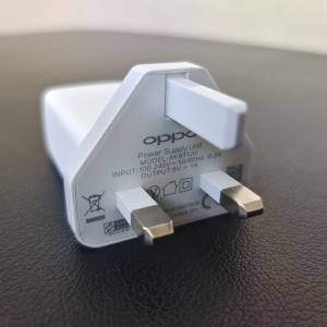 港版 英規 OPPO AK931JH 5V 1A USB-A 充電器 (跟一條 USB-A to USB-C 線)