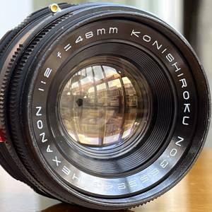 Konica 48mm f/2 LM-mount 旁軸拆鏡改口鏡頭