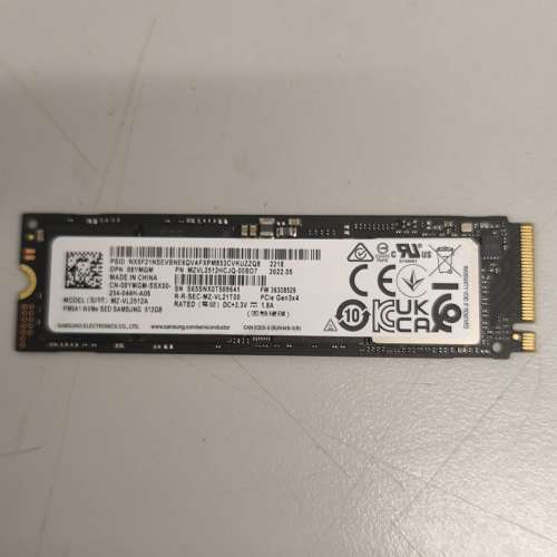 Samsung PM9A1 M.2 512GB NVMe SSD