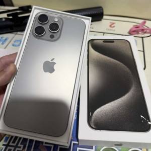 iPhone 15pro max 512gb,港行雙卡原色鈦金屬，電池健康度89，完美冇花，所有原裝冇...