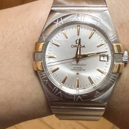 歐米茄 OMEGA 星座系列金鋼機械手錶 12320352002004（2018年3月錶 / 雙紅咭 / 狀態...