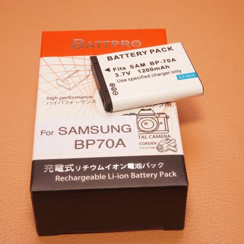 BP70A BP-70A電池合Samsung MV800,ST65,ST66,ST67,ST68,ST70,ST71,ST76,ST77,ST78相...