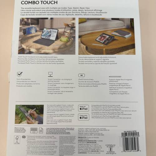 Logitech Combo Touch iPad Pro 11吋 鍵盤套
