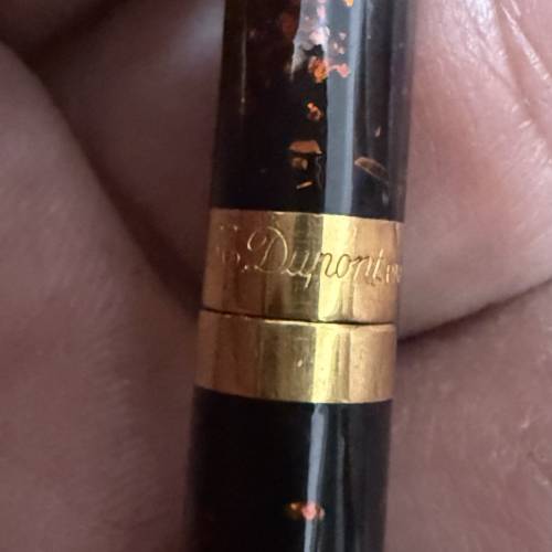【超值平讓】S.T. Dupont Classique 經典金沙中國漆旋轉筆｜原廠防偽流水號｜筆夾後...