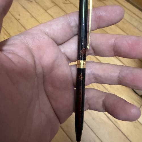 【超值平讓】S.T. Dupont Classique 經典金沙中國漆旋轉筆｜原廠防偽流水號｜筆夾後...