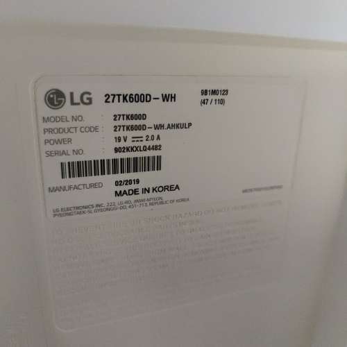 LG27TK600D 27寸電視/電腦两用屏